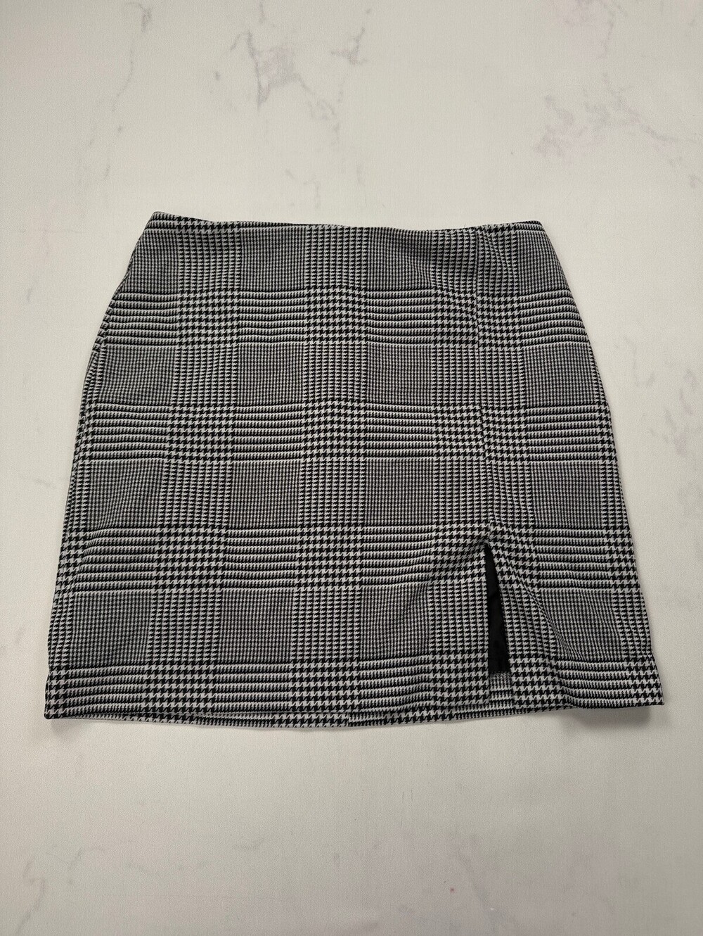 Rachel Zoe Printed Mini Skirt Black White Modern Fitted - Womens 8
